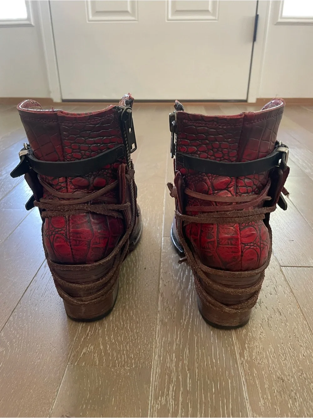 Freebird by Steven CRUE Leather Lace-Up Ankle Boots - Picture 6 of 11